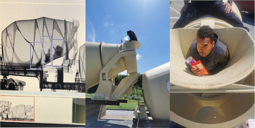 Sırbistan Horgos Sınırında Beton Mikseri Kamyonda 3 Göçmen yakalandı