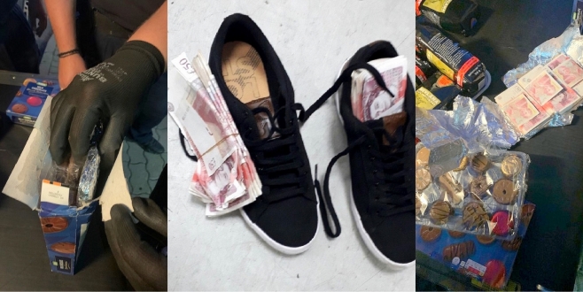 Sırbistan Sınırında  İngiliz Gurbetçinin Çay paketi,Ayakkabısında ,Bisküvi Paketi ve Çeket Yakasından 52.000 Sterlin Çıktı