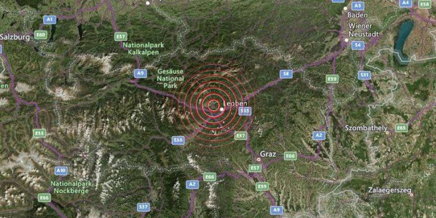 Avusturya: Trofaiach yakınlarında 3.4 büyüklüğünde deprem