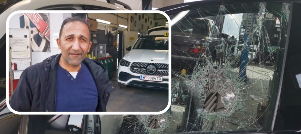 2.Viyana’da Gözü dönmüş hırsızlar  Ticari Taksinin camını kırıp cüzdanı çaldı 