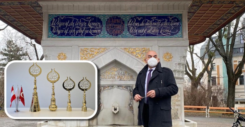 Büyükelçi Ceyhun: 18. Viyana Türkenschanzpark’taki Yunus Emre Çeşmesi Yenileniyor