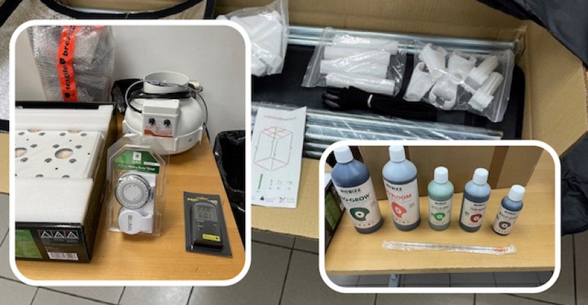 Sırbistan sınırında Türk yolcudan Esrar yetiştirmek için mini laboratuvarı ele geçirdi