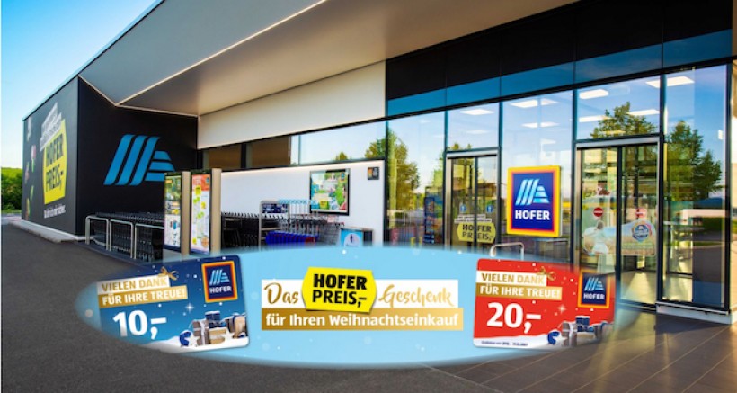 Avusturya | Hofer Şubelerinde 50 Euro harca 10 Euro, 100 Euro harca 20 Euro hediye çeki kazan