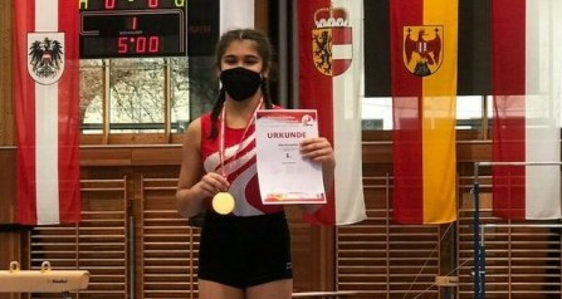Avusturya | Telfs jimnastik kulübünden Eda Kocaman 12 yaş gurubunda Avusturya şampiyonu oldu