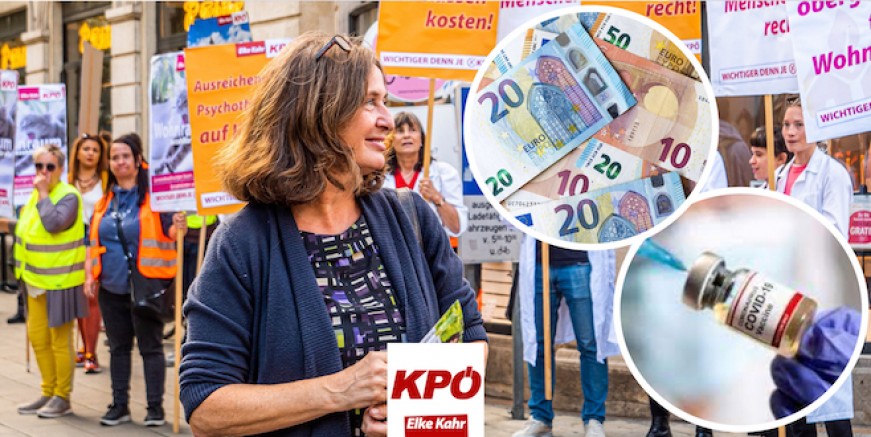 Avusturya | KPÖ Partisinden Graz Belediye Başkanı Kahr, Zorunlu aşıya ve Kira artışlarına karşı