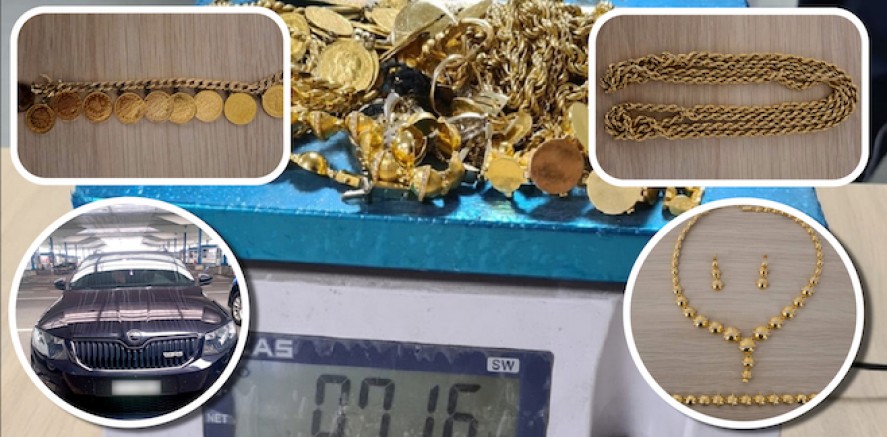Sırbistan’da yolcunun aracında 716 gram altın bulundu! 3 günde 4,2 kilo altın yakalandı
