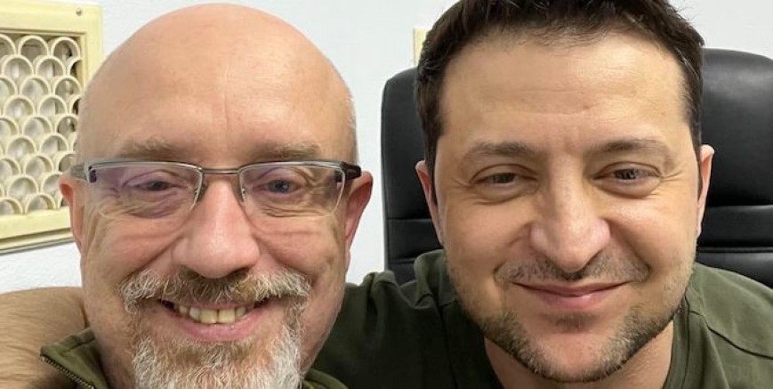 Ukranya Devlet Başkanı Zelenskiy ile Savunma Bakanı Reznikov ‘’Ukranya kazanacak, Zafer Bizim Olacak’’