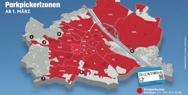 Viyana’da vatandaş tek tip park sistemi beklerken tüm bölgeler ücretli park sistemine geçecek