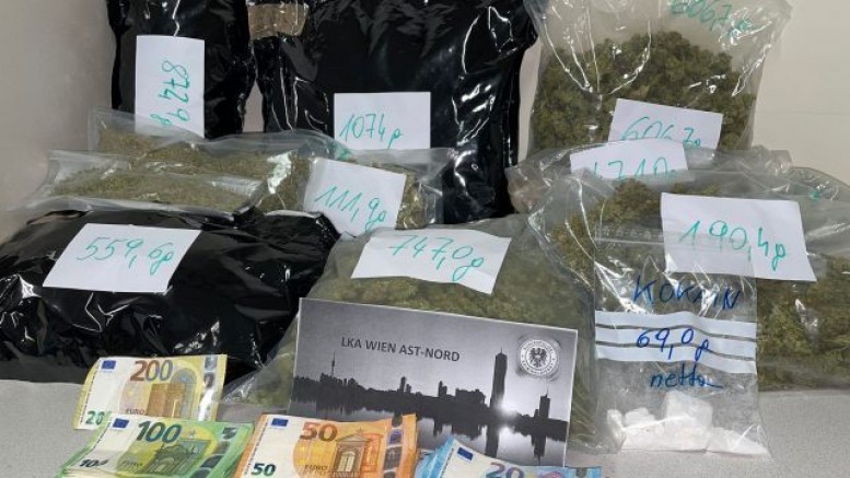 Viyana Favoriten’de Türk uyruklu iki uyuşturucu satıcısı tutuklandı: Polisler 5 kilo esrar 69 gram kokain buldu