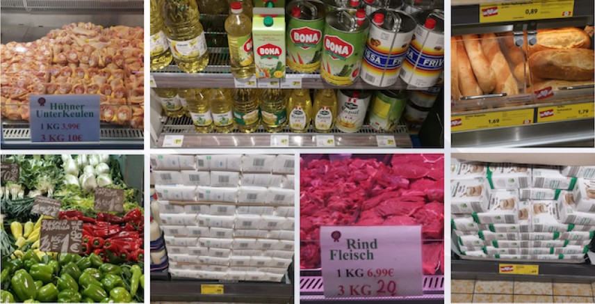 Avusturya’da Sıvı ve katı yağlar %12,9, Ekmek %5,9, Sebzeler %6.8, Süt,Peynir ve Yumurta %3 arttı