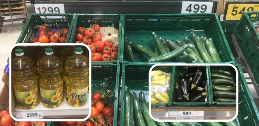 Macaristan’da domates 3.40 Euro, kabak 3.40 Euro, patlıcan 2.60 Euro, 1 Adet salatalık 1.30 Euro