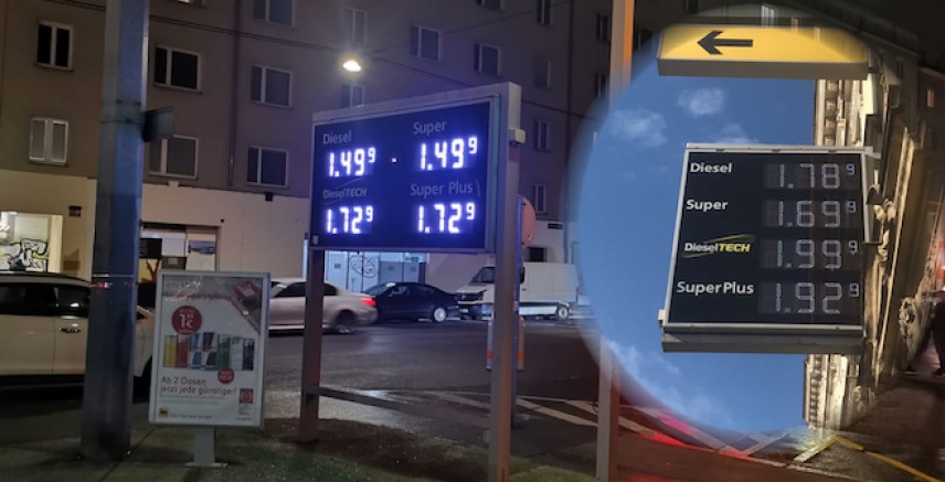 Viyana’da 21 gün için akaryakıta gelen zamlar: Benzine 20 Cent, motorine 28 Cent