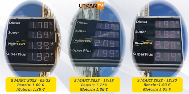 Viyana’da akaryakıta son 2 gün içinde Benzine 23 Cent, Motorine 19 Cent zam geldi