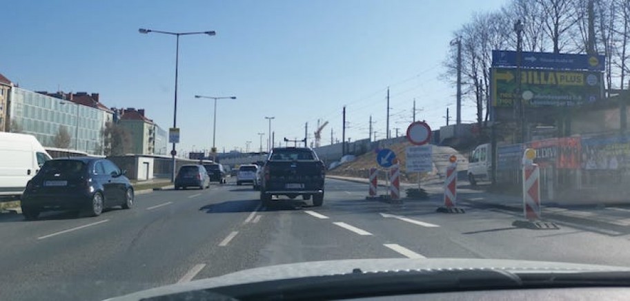 Viyana’da Matzleinsdorfer Platz kavşağı 22 mayıs tarihine kadar kapalı olacak