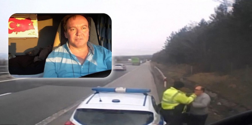 Bulgaristan’da Türk şoföre tokat atan polis hakkında sıcak gelişme! Polis açığa alındı