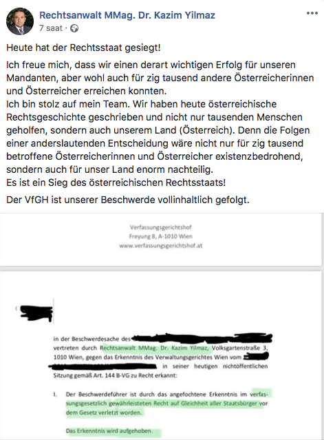 Avusturya’da Çifte Vatandaşlık Krizine Avukat Kazım Yılmaz Noktayı koydu!