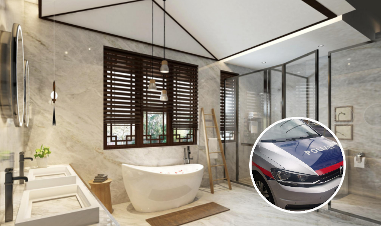 Avusturya’nın Villach şehrinde inanılmaz olay! Hırsız girdiği evde banyo yaptı
