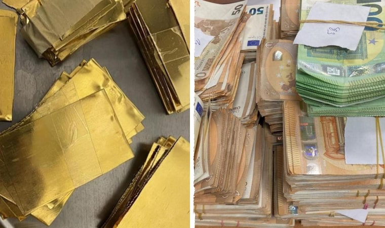 Bulgaristan sınır kapısında Türkiye’ye giden yolcudan 245 bin Euro ve 807 gram altın çıktı