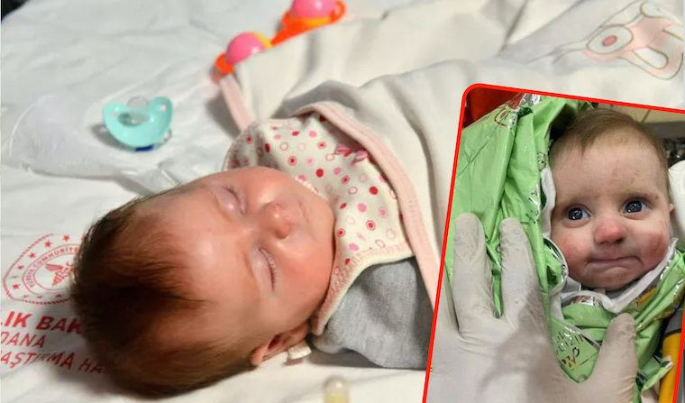 Depremde 138 saat sonra çıkarılan 2 aylık mucize bebeğin sağlık durumunun iyi olduğu açıklandı