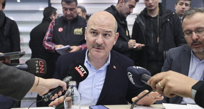 İçişleri Bakanı Soylu, yardım çalışmalarına ara veren Almanya ve Avusturya’nın Türkiye’ye iftira attığını söyledi
