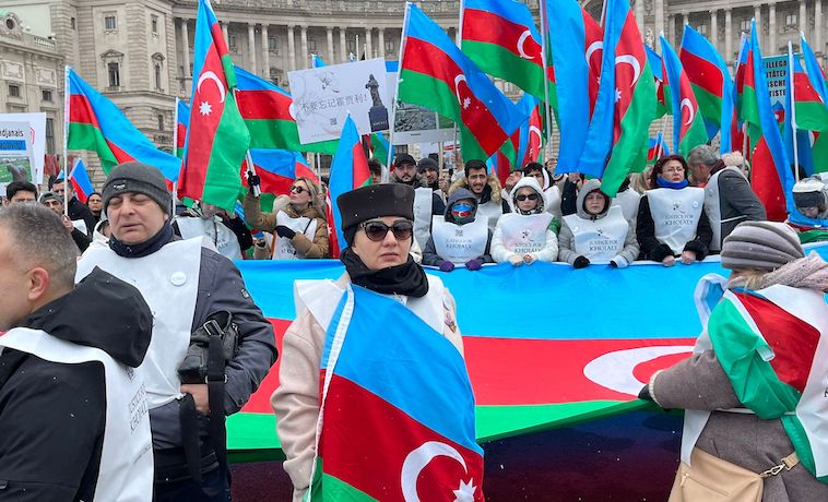 Avusturya’nın Başkenti Viyana’da Hocalı Katliamı protesto edildi