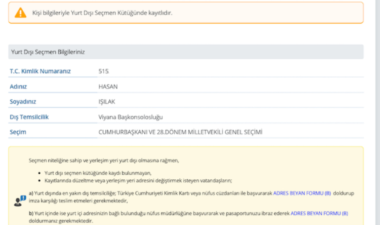 Avusturya’da yaşayanlar 2 Nisan 2023’e kadar seçmen kaydınızı yaptırınız! Yurt dışı oy kullanma ne zaman başlayacak?