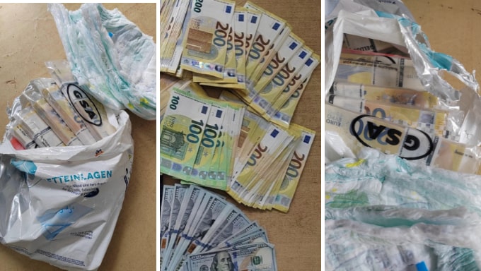 Sırbistan Sınırında Almanya’dan Gelen Yolcuların Bebek Bezleri Arasında 130.000 Euro ve 5.500 Dolar Kaçakçılığı Önlendi 