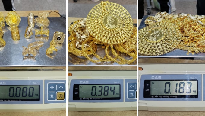 Sırbistan yine affetmedi: Almanya’dan gelen bir yolcudan 14 yüzük, 12 bilezik, 6 altın zincir, 3 çift küpe ve bir saç aksesuarı bulundu 