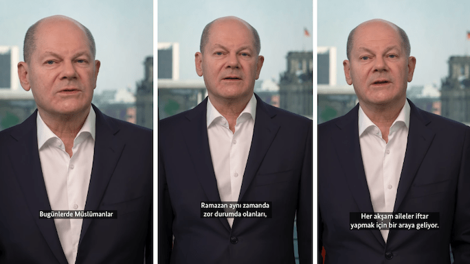 Almanya Başbakanı Olaf Scholz’dan Anlamlı Ramazan Mesajı