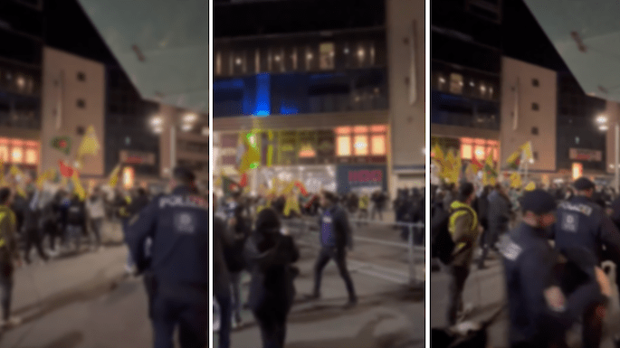 Viyana Favoriten’de PKK Yandaşlarının Protestosu Sırasında Polisle Gerilim Yaşandı