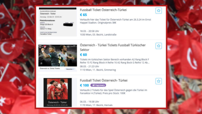 Türkiye-Avusturya Maçı Biletleri Tükendi! Karaborsada 60-100 Euro Arasında Satılıyor