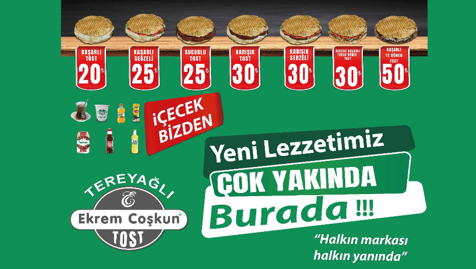Ekrem Coşkun Tost Konya’da Açıldı: İçecek Dahil Kaşarlı Tost Sadece 20 TL