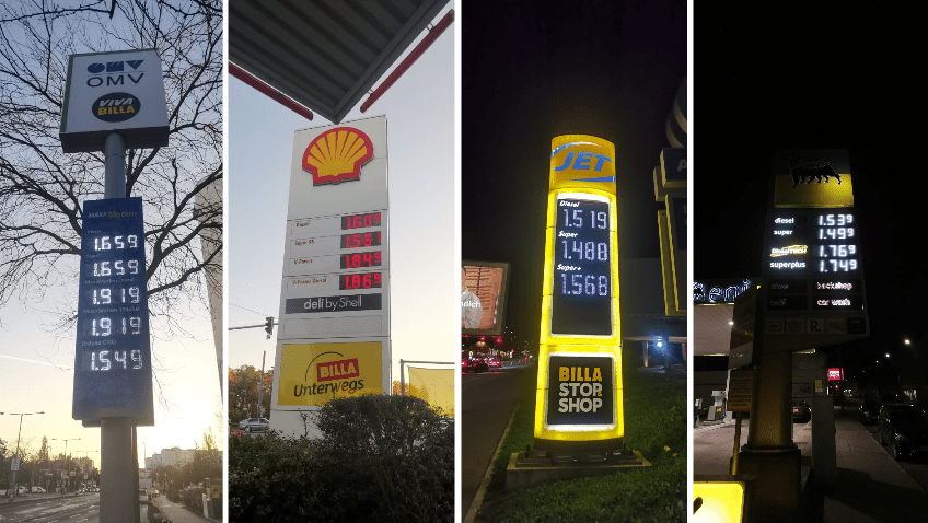 Viyana’da Akaryakıt Fiyatlarında Büyük Fark: Şehir İçi ve Otoban Arasında Depoda 37 Euro’luk Fark! 
