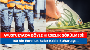 Avusturya’da Hırsızlar Elektrik Şirketinde ‘Çalışan’ Gibi İşe Giriştiler: 100 Bin Euro’luk Bakır Kablo çaldılar 