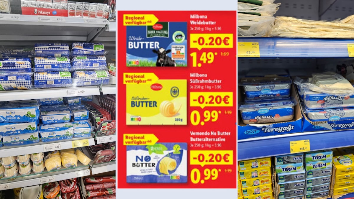 Tereyağı fiyatları: Türkiye’de 9,37 Euro-469 TL, Almanya’da 3,96 Euro-198 TL, Avusturya’da 5,96 Euro-298 TL