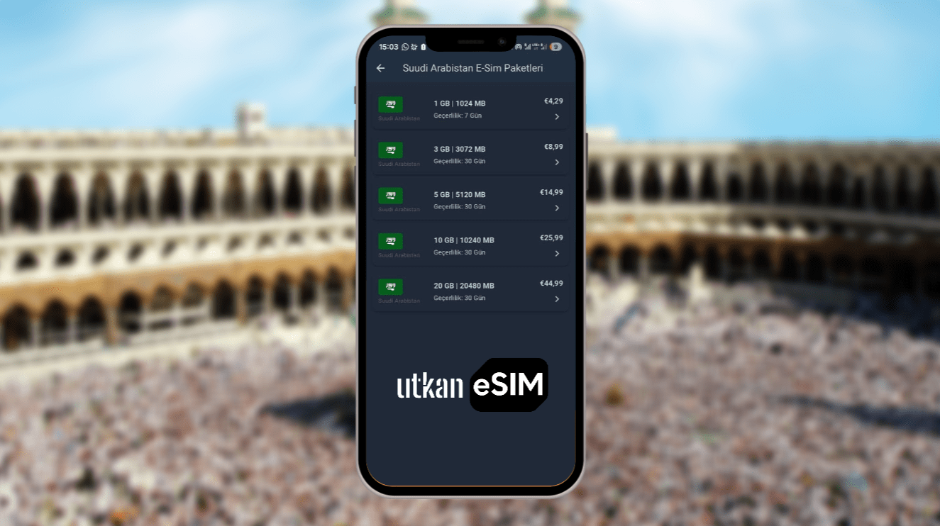 Hac ve Umre Yolcularına Kesintisiz İnternet: Utkan eSIM ile Suudi Arabistan’da Anında Bağlantı