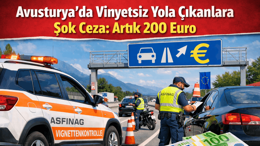 Avusturya’da Vinyetsiz Yola Çıkanlara Şok Ceza: Artık 200 Euro
